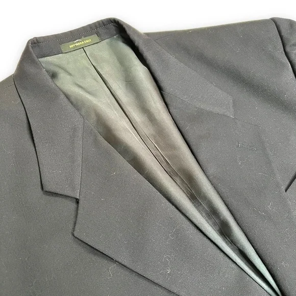 Vintage Givenchy Monsieur Blazer Size 48 2 Button Navy Blue Designer.